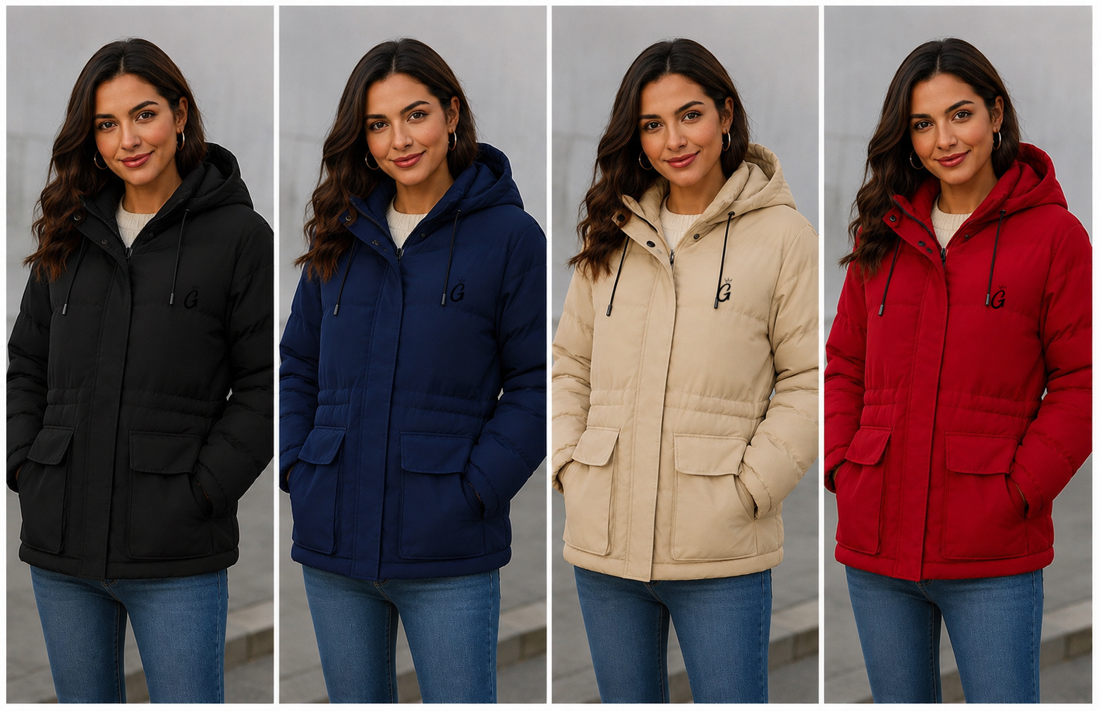 Chaqueta Mujer 3/4 Impermeable