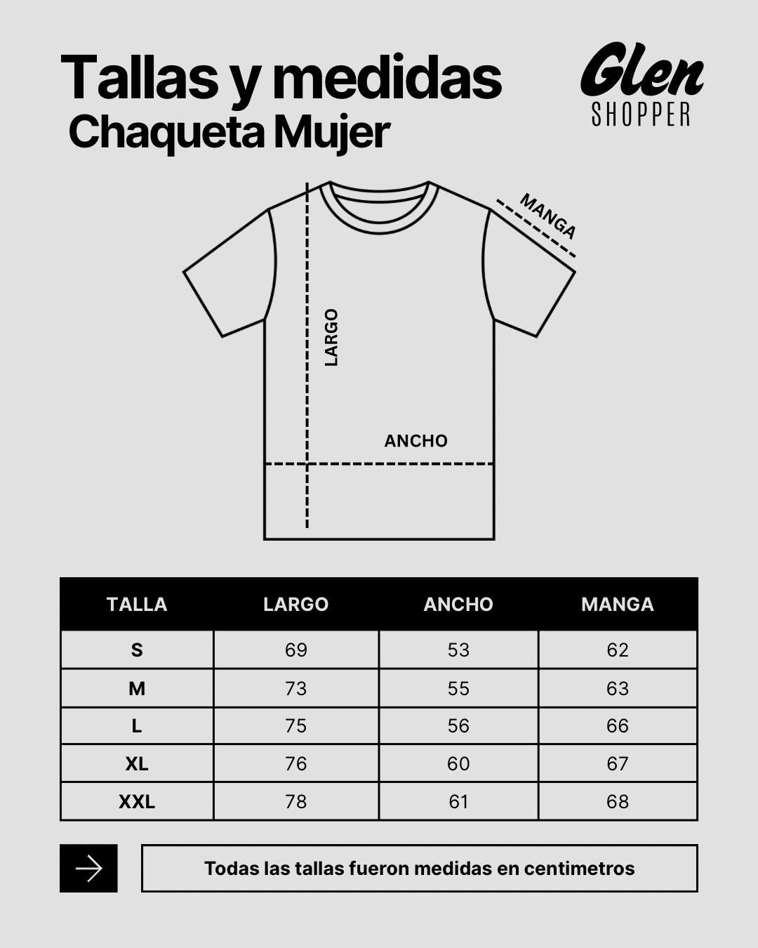 Chaqueta Mujer 3/4 Impermeable